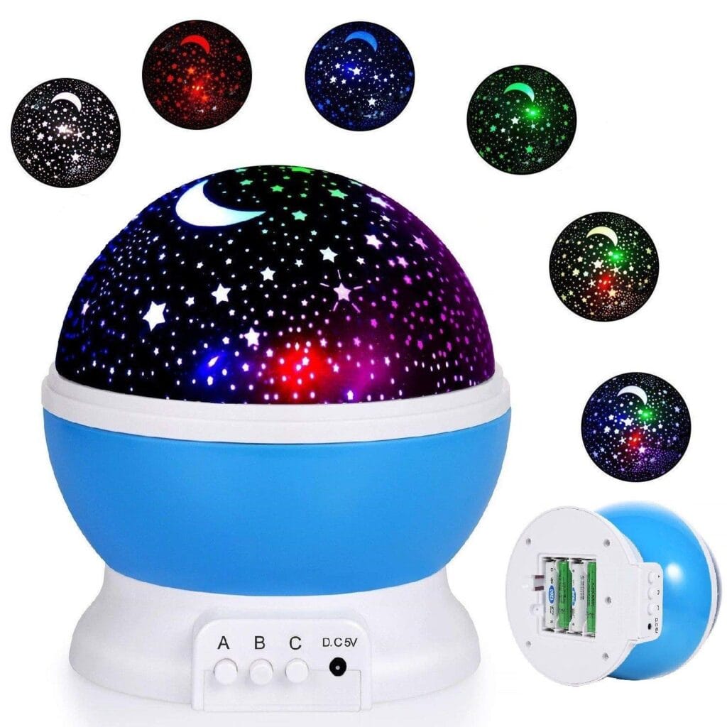 Night light lamp colours